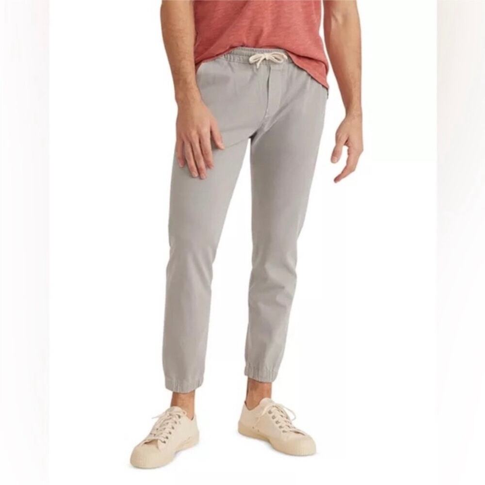 Marine Layer Saturday Slim Fit Jogger Pant Men's XXL Light Gray